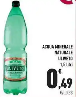 Conad City Acqua minerale naturale ULIVETO offerta