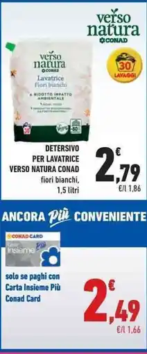 Conad City Detersivo per lavatrice verso natura CONAD offerta