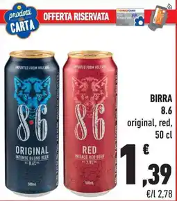 Conad City BIRRA 8.6 original, red offerta