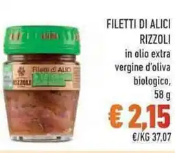 Conad City Filetti di alici RIZZOLI offerta