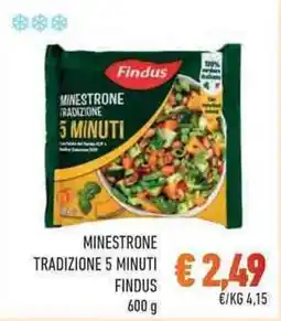Conad City Minestrone tradizione 5 minuti FINDUS offerta
