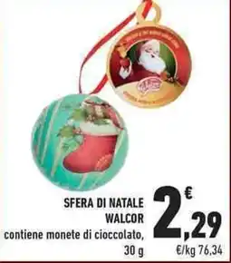 Conad City Sfera di natale WALCOR offerta