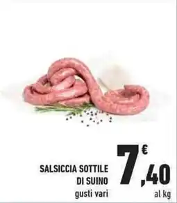 Conad City Salsiccia sottile di suino offerta