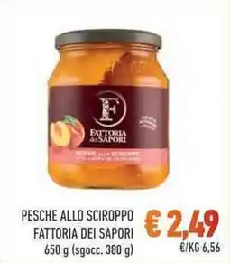 Conad City Pesche allo sciroppo FATTORIA DEI SAPORI offerta