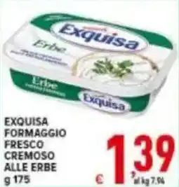 Iper Triscount Exquisa formaggio fresco cremoso alle erbe offerta