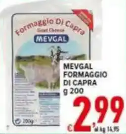 Iper Triscount Mevgal formaggio di capra offerta