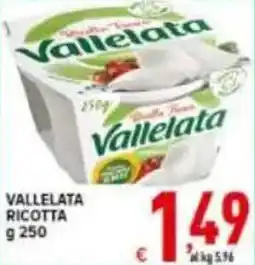 Iper Triscount Vallelata ricotta offerta