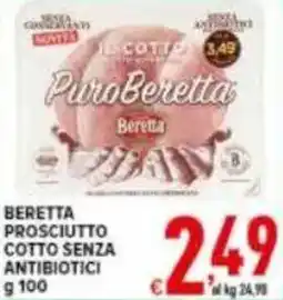 Iper Triscount Beretta prosciutto cotto senza antibiotici offerta