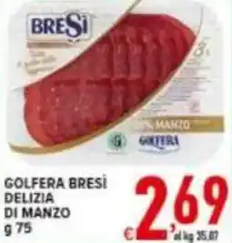 Iper Triscount Golfera bresi̇ delizia di manzo offerta