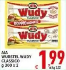 Iper Triscount Aia wurstel wudy classico offerta