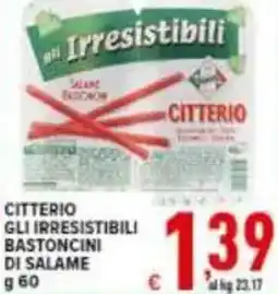 Iper Triscount Citterio gli irresistibili bastoncini di salame offerta