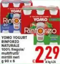 Iper Triscount Yomo yogurt rinforzo naturale offerta