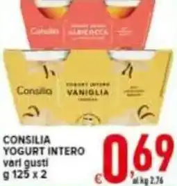 Iper Triscount Consilia yogurt intero offerta