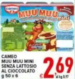 Iper Triscount Cameo muu muu mini senza lattosio al cioccolato offerta