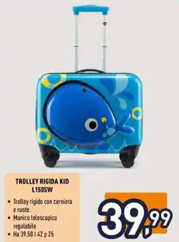 Unieuro Joiahome trolley rigida kid L1505W offerta