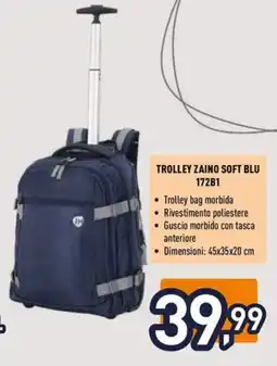 Unieuro Joiahome trolley zaino soft blu 172B1 offerta