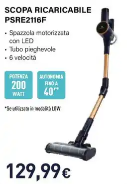 Unieuro Electroline SCOPA RICARICABILE PSRE2116F offerta