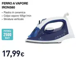 Unieuro Electroline FERRO A VAPORE IRON580 offerta