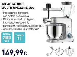 Unieuro Electroline IMPASTATRICE MULTIFUNZIONE 390 offerta