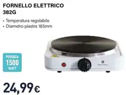 Unieuro Electroline FORNELLO ELETTRICO 382G offerta