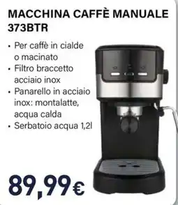 Unieuro Electroline MACCHINA CAFFÈ MANUALE 373BTR offerta
