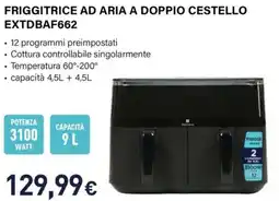 Unieuro Electroline FRIGGITRICE AD ARIA A DOPPIO CESTELLO EXTDBAF662 offerta