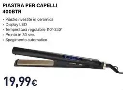 Unieuro Electroline PIASTRA PER CAPELLI 400BTR offerta