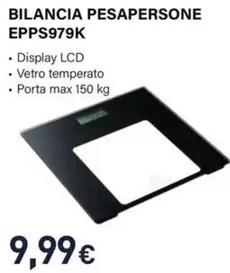 Unieuro Electroline BILANCIA PESAPERSONE EPPS979K offerta