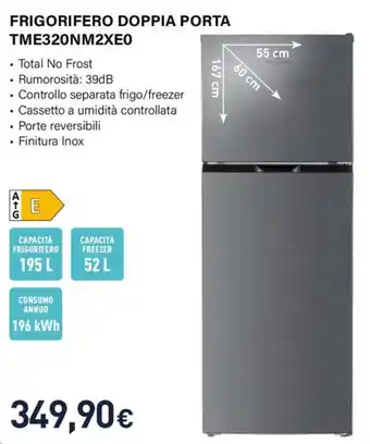 Electroline FRIGORIFERO DOPPIA PORTA