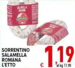 Iper Triscount Sorrentino salamella romana offerta