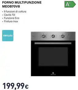 Unieuro Electroline FORNO MULTIFUNZIONE MEOB70V8 offerta