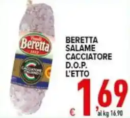 Iper Triscount Beretta salame cacciatore d.o.p. offerta