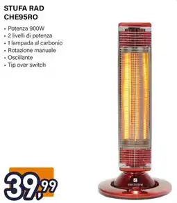 Unieuro Electroline STUFA RAD CHE95RO offerta