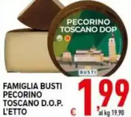 Iper Triscount Famiglia busti pecorino toscano d.o.p. offerta