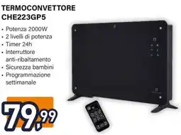 Unieuro Electroline TERMOCONVETTORE CHE223GP5 offerta