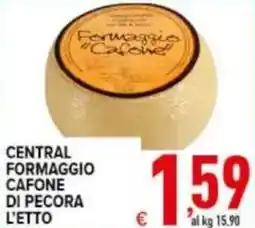 Iper Triscount Central formaggio cafone di pecora offerta