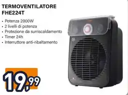 Unieuro Electroline TERMOVENTILATORE FHE224T offerta