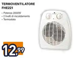Unieuro Electroline TERMOVENTILATORE FHE221 offerta
