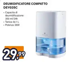 Unieuro Electroline DEUMIDIFICATORE COMPATTO DEY035C offerta