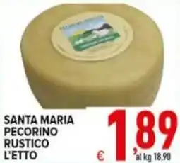 Iper Triscount Santa maria pecorino rustico offerta