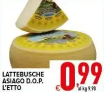 Iper Triscount Lattebusche asiago d.o.p. offerta