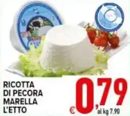 Iper Triscount Ricotta di pecora marella offerta