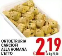Iper Triscount Ortoetruria carciofi alla romana offerta