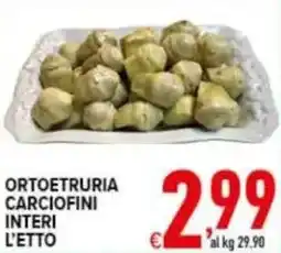 Iper Triscount Ortoetruria carciofini interi offerta