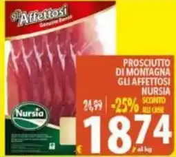 Iper Triscount Prosciutto di montagna gli affettosi nursia offerta