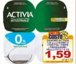 Pewex Danone activia bianco /frutta fibre fibre&semi vellutato/0.1% offerta