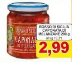 Pewex Rosso di sicilia caponata di melanzane offerta