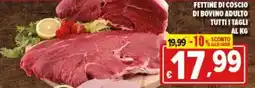 Iper Triscount Fettine di coscio di bovino adulto tutti i tagli offerta