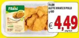 Iper Triscount Fileni alette dorate di pollo offerta
