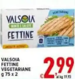 Iper Triscount Valsoia fettine vegetariane offerta